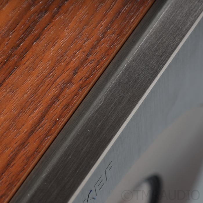 KEF Reference 1 Meta Bookshelf Speakers; Walnut Pair with Stands