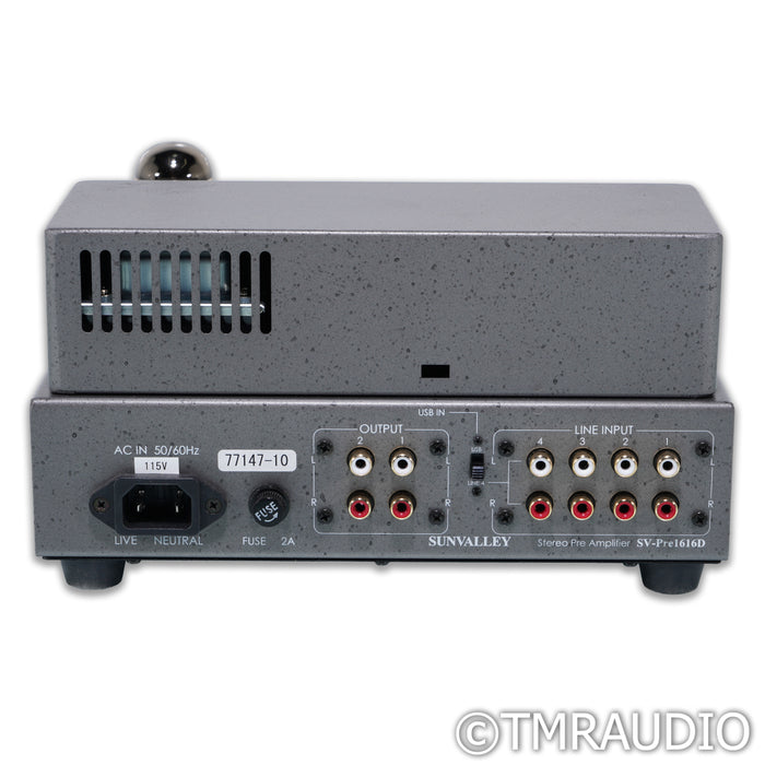 Sunvalley Audio SV-Pre1616D Stereo Tube Preamplifier; V-Cap Upgrade