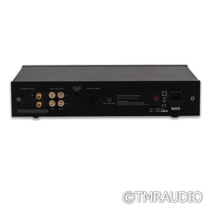 Wilson-Benesch Torus Infrasonic Generator 15" Subwoofer; Black w/ Amplifier