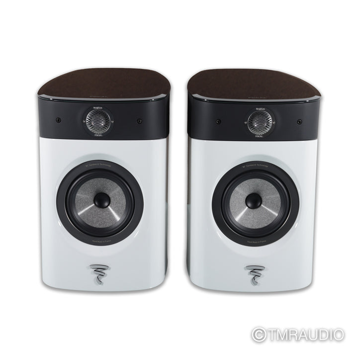 Focal Sopra No. 1 Bookshelf Speakers; White Carrara Lacquer Pair