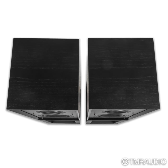 Wharfedale Linton 85th Anniversary Bookshelf Speakers; Black Pair with Stands