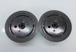 Two TASCAM NAB HUB Adapters For 1/4 Inch Reel. Made in Japan. Excellent.