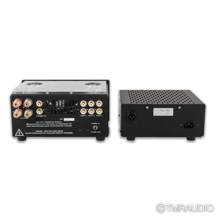 Linear Tube Audio MicroZOTL MZ2 Headphone Amplifier; MZ2 LPS