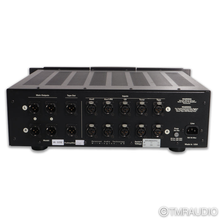 BAT VK-50SE Stereo Tube Preamplifier; SuperPak Upgrade