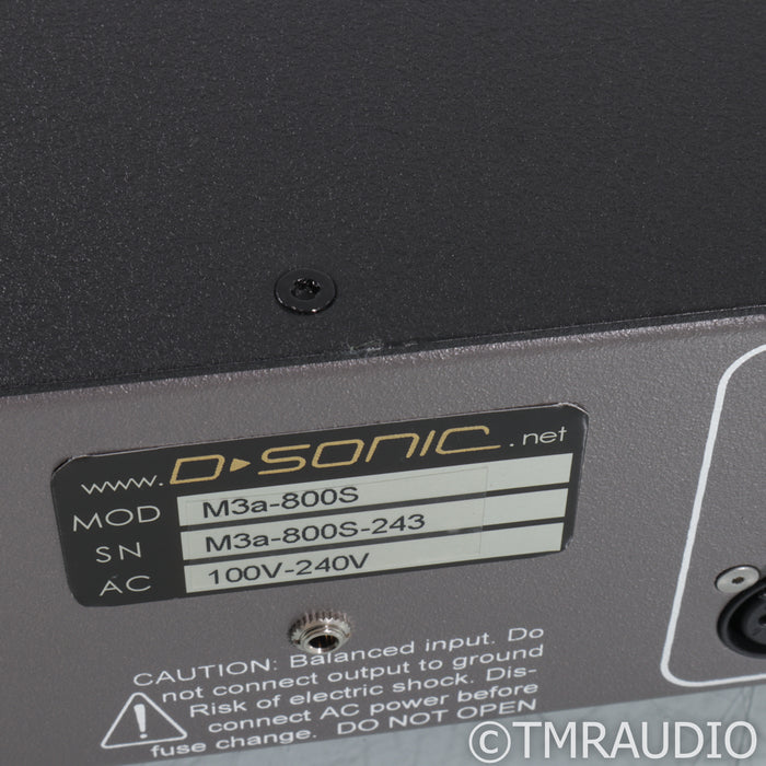 D-Sonic M3a-800S Stereo Power Amplifier; M3A800S