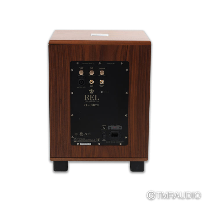 REL Acoustics Classic 98 10" Powered Subwoofer; Walnut