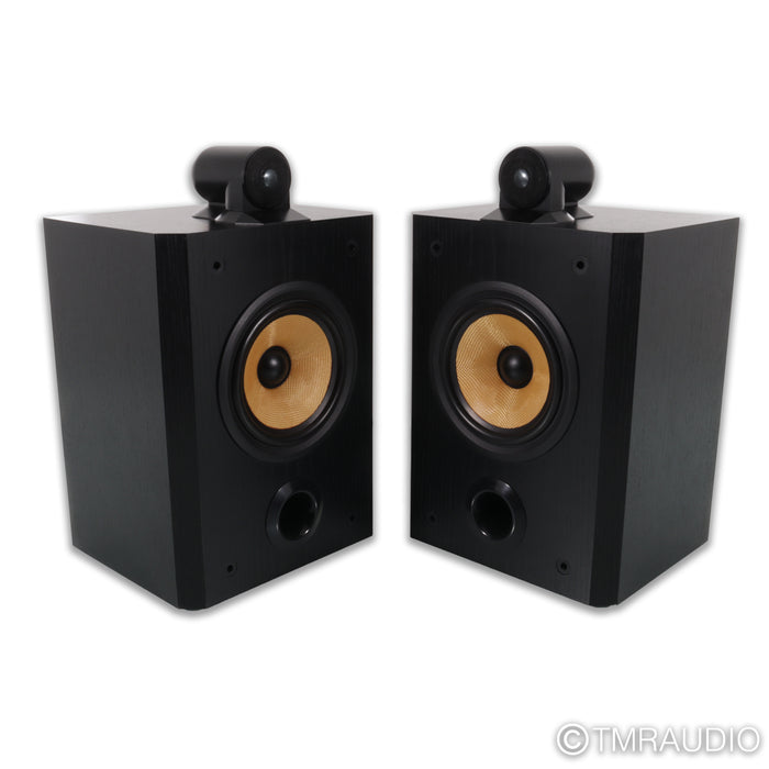B&W Matrix 805 Bookshelf Speakers; Black Ash Pair
