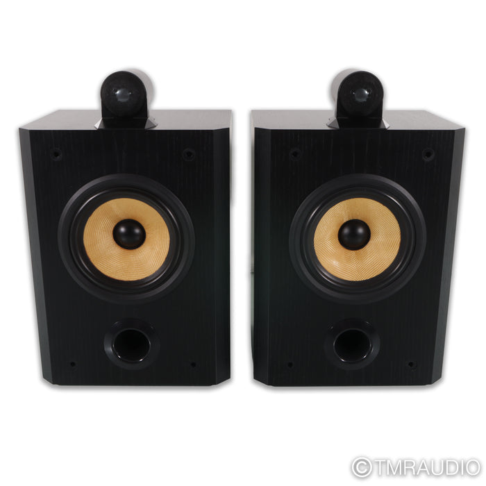 B&W Matrix 805 Bookshelf Speakers; Black Ash Pair