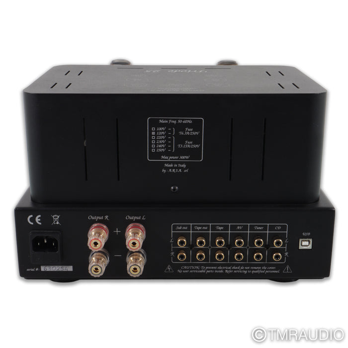 Unison Research Triode 25 Stereo Tube Integrated Amplifier; Cherry