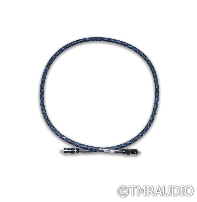 DH Labs Silver Sonic D-750 RCA Coaxial Cable; 1m Single Digital Interconnect