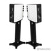 Borresen X1 Bookshelf Speakers; White Pair w/ Stands