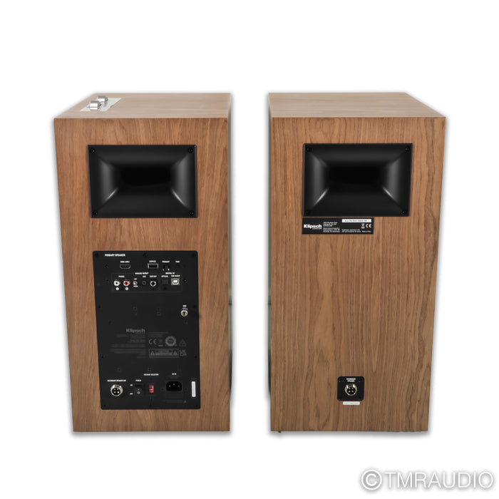 Klipsch The Nines Wireless Powered Bookshelf Speakers; Walnut Pair