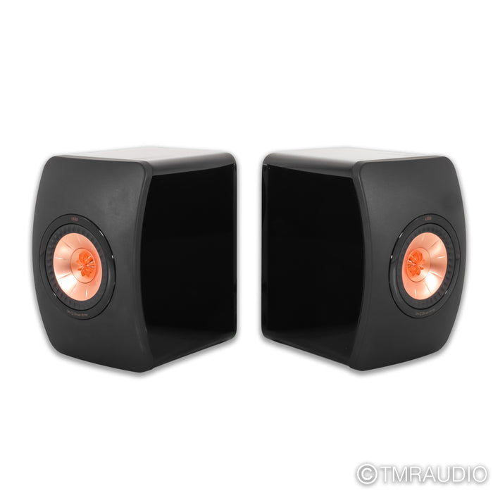 KEF LS50 Bookshelf Speakers; Black Pair