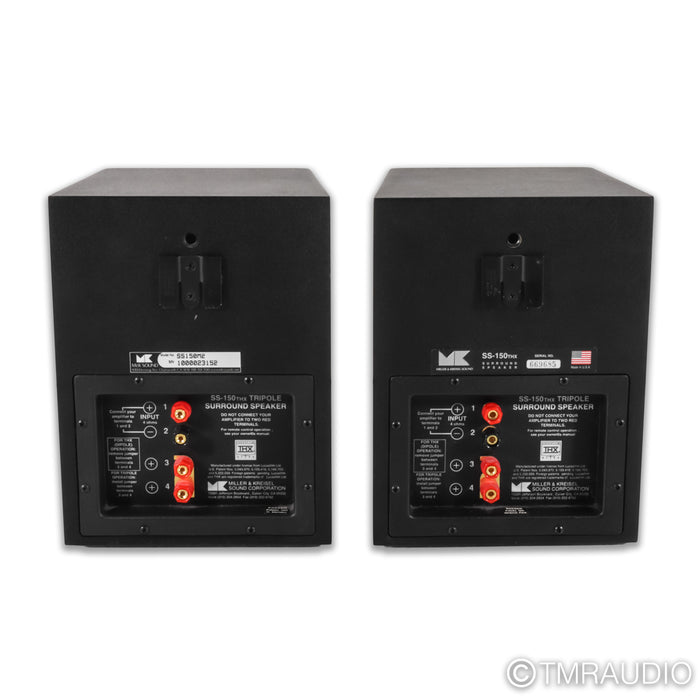 M&K SS-150 THX Dipole / Tripole Surround Speakers; Miller & Kreisel; Black Pair
