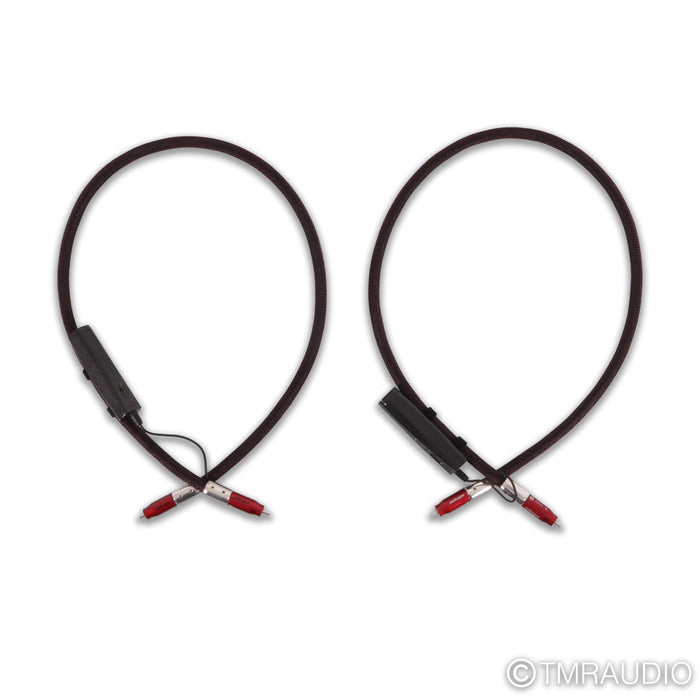 AudioQuest Fire RCA Cables; 1m Pair Interconnects; 72v DBS X-Level