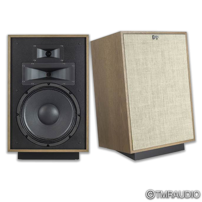 Klipsch Heresy IV Floorstanding Speakers; Distressed Oak Pair (Mint / Unused)