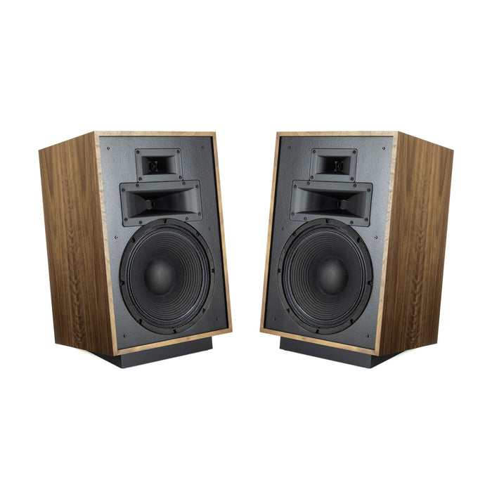 Klipsch Heresy IV Floorstanding Speakers; American Walnut Pair (Mint / Unused)