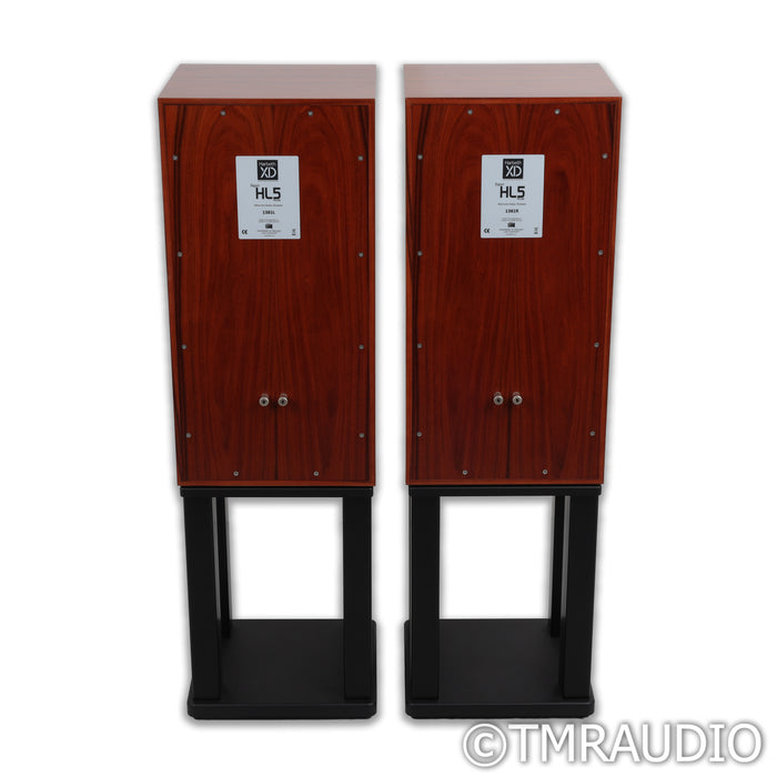 Harbeth Super HL5+ XD Bookshelf Speakers; Rosewood Pair with Stands