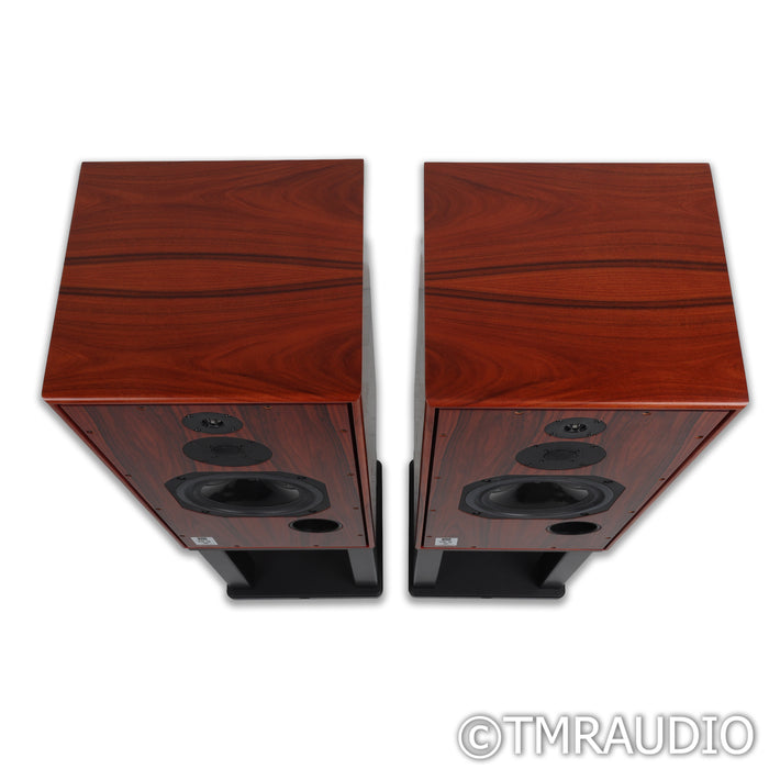 Harbeth Super HL5+ XD Bookshelf Speakers; Rosewood Pair with Stands