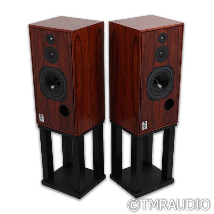 Harbeth Super HL5+ XD Bookshelf Speakers; Rosewood Pair with Stands