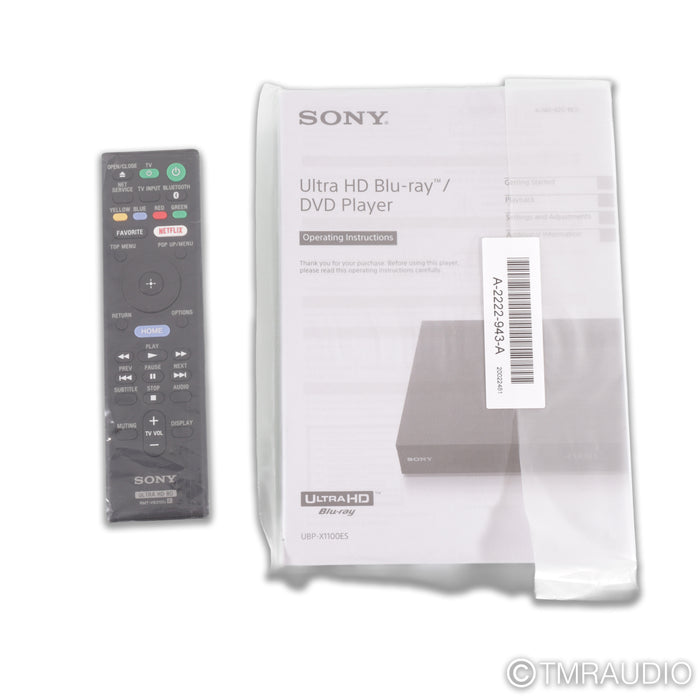 Sony ES UBP-X1100ES UltraHD Universal Blu-ray Player; CD / SACD