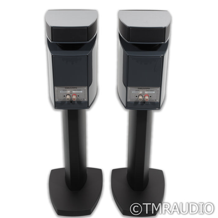 Focal Diablo Utopia Colour Evo Bookshelf Speakers; Grey Pair w/ Stands