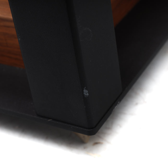 Wharfedale Linton 85th Anniversary Bookshelf Speakers; Walnut Pair with Stands
