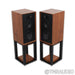 Wharfedale Linton 85th Anniversary Bookshelf Speakers; Walnut Pair with Stands
