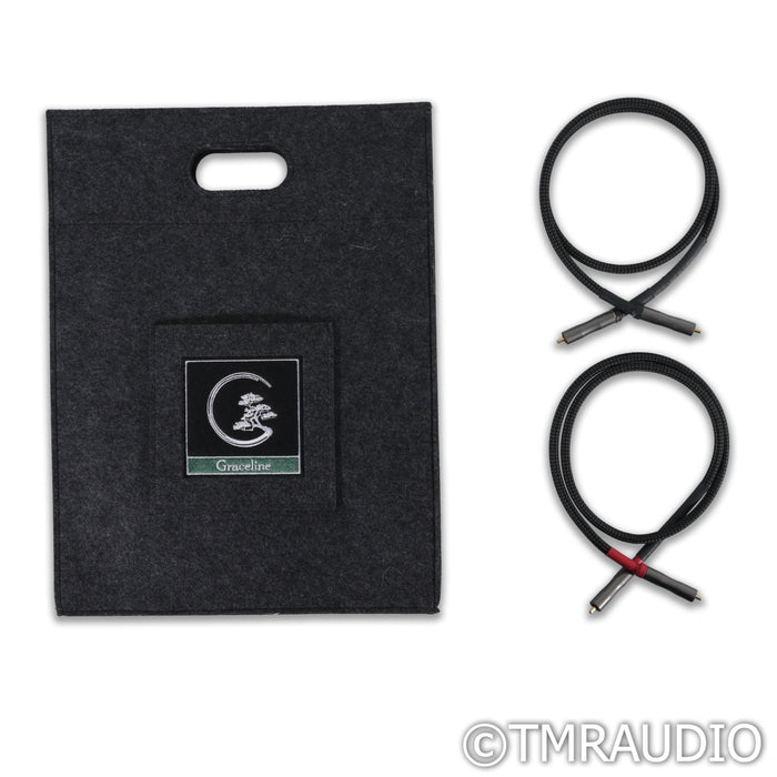 Black Cat Graceline Level 2 Setsuna RCA Cables; 1m Pair Interconnects