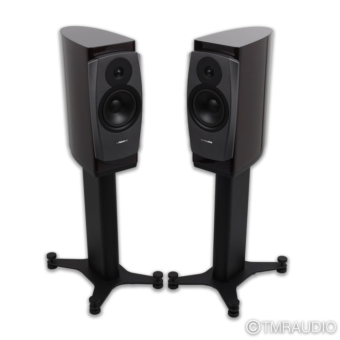 Dynaudio Confidence 20 Bookshelf Speakers; Raven Pair w/ Stands