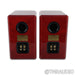 Musician Knight 1 Bookshelf Speakers; Red Pair