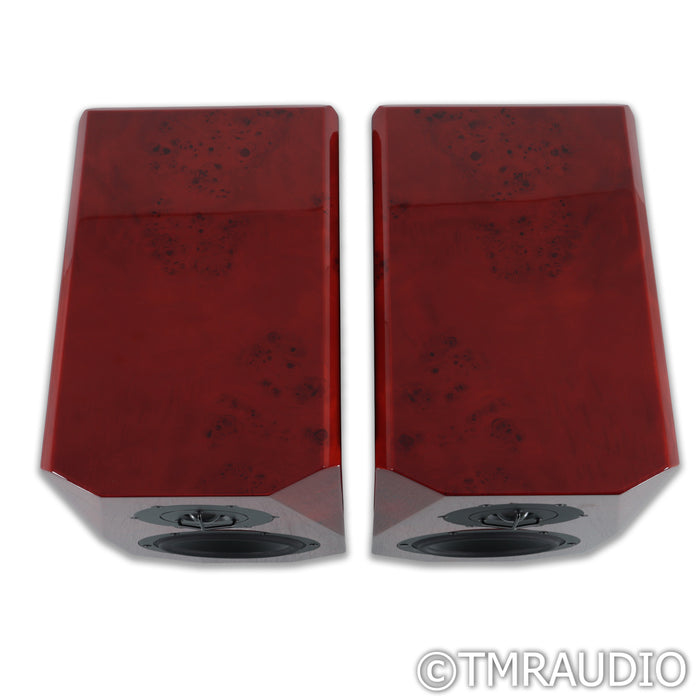 Musician Knight 1 Bookshelf Speakers; Red Pair