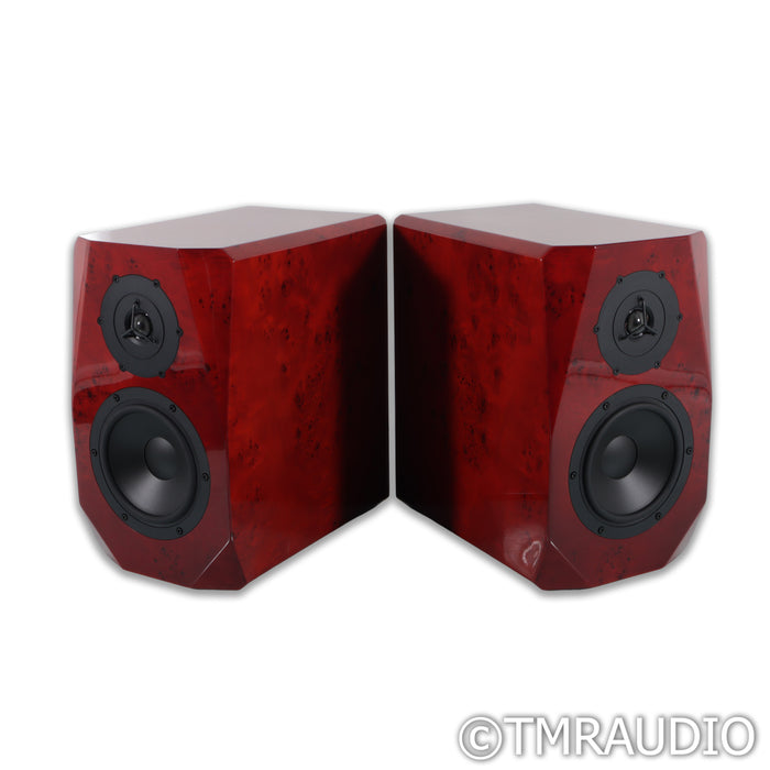 Musician Knight 1 Bookshelf Speakers; Red Pair