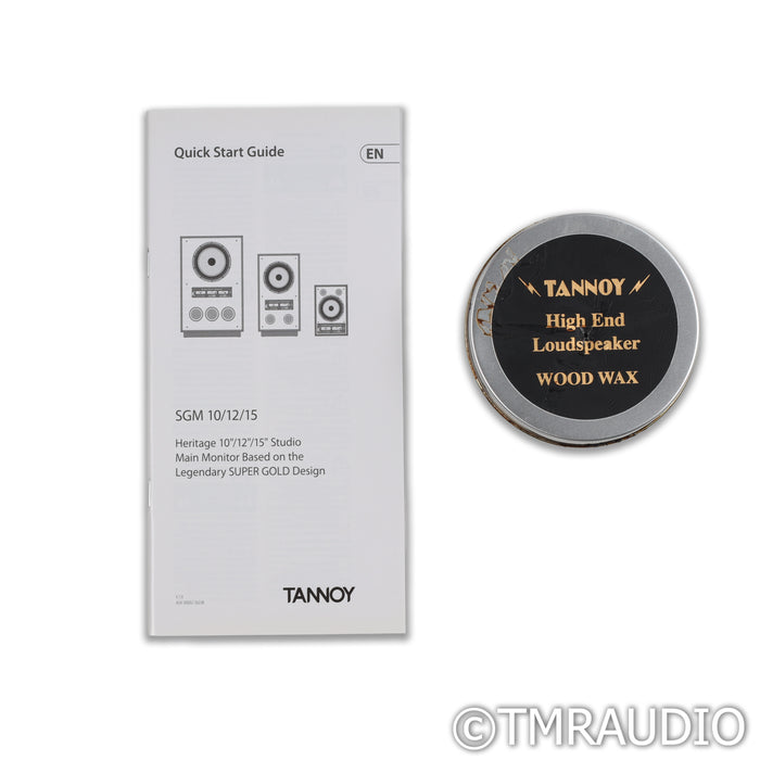 Tannoy SGM10 Bookshelf Speakers; Walnut Pair w/ MoFi Sourcepoint 10 Stands