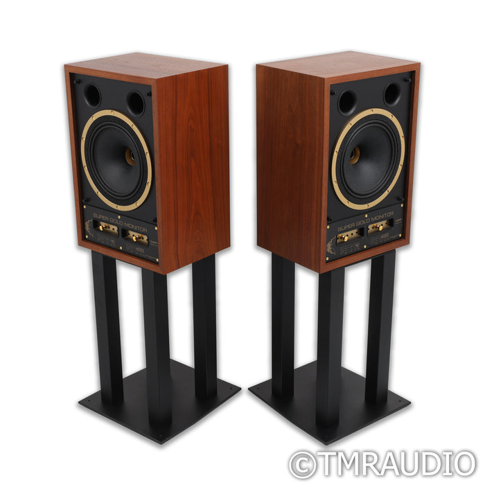 Tannoy SGM10 Bookshelf Speakers; Walnut Pair w/ MoFi Sourcepoint 10 Stands