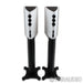 Borresen  X1 Bookshelf Speakers; White Pair w/ Stands