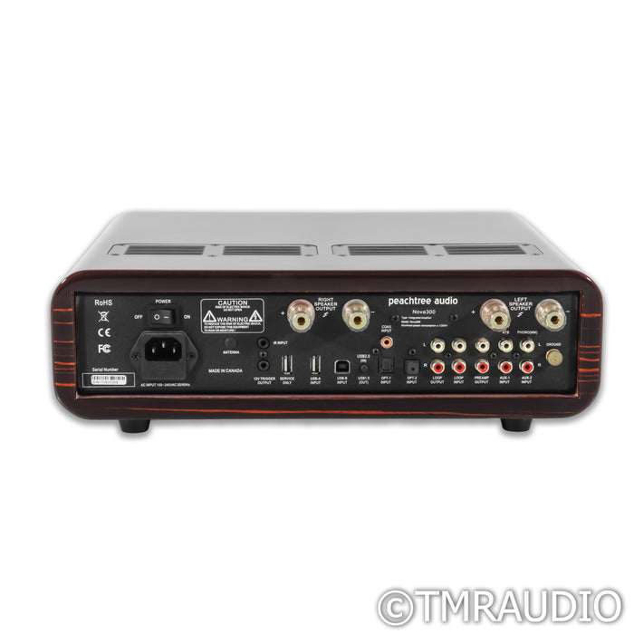 Peachtree Audio Nova300 Stereo Integrated Amplifier; Gloss Ebony Mocha; MM Phono