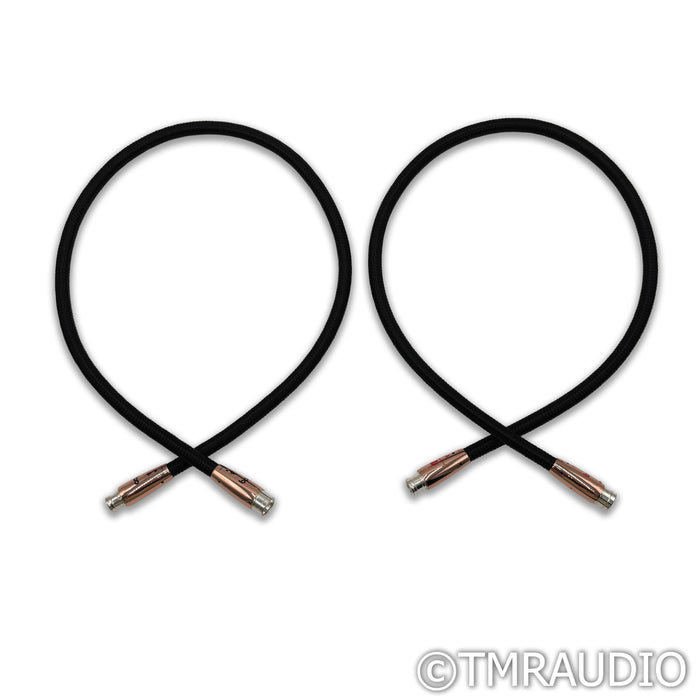 AudioQuest Black Beauty XLR Cables; 1m Pair Balanced Interconnects