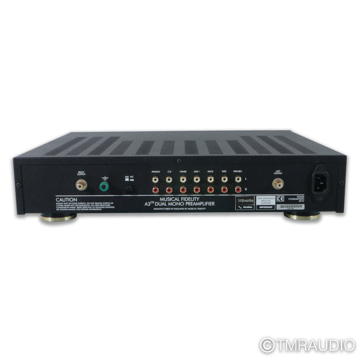 Musical Fidelity A3cr Dual Mono Preamplifier; MM / MC Phono