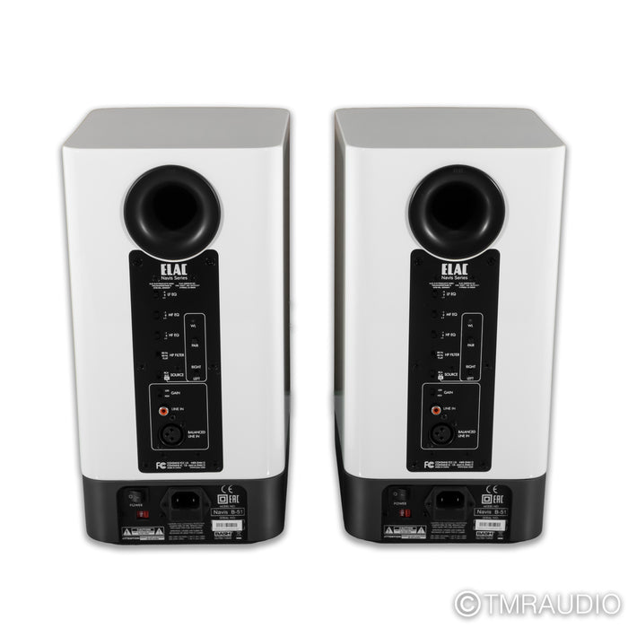 ELAC Navis  ARB-51 Active Bookshelf Speakers; White Pair