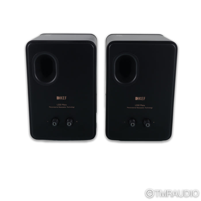 KEF LS50 Meta Bookshelf Speakers; Carbon Black Pair