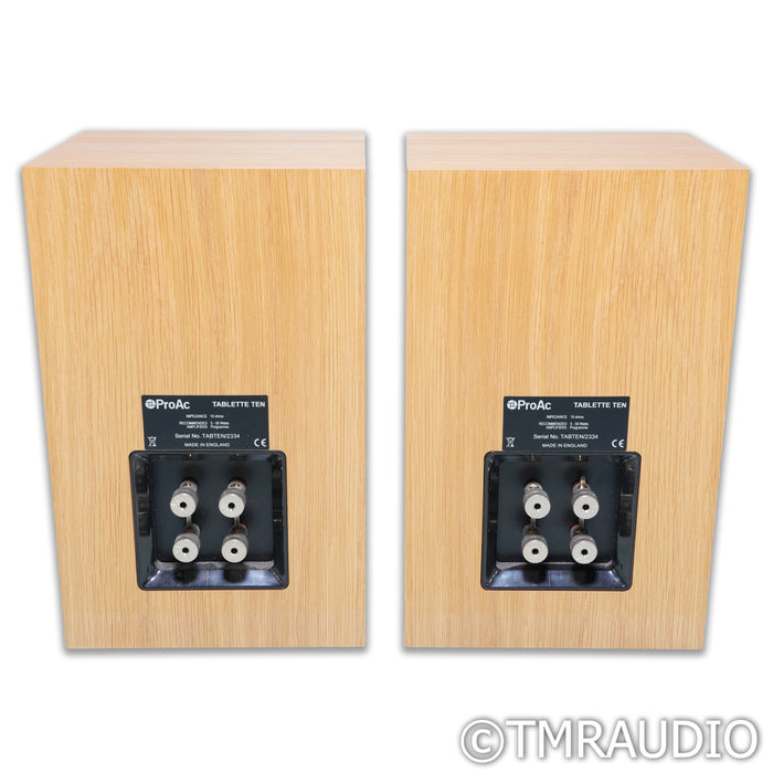ProAc Tablette 10 Bookshelf Speakers; Natural Oak Pair