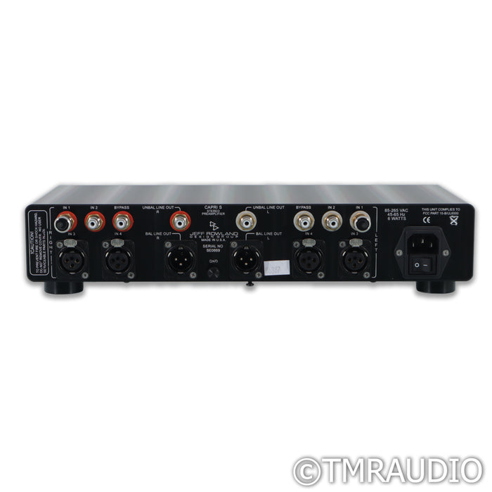 Jeff Rowland Design Capri S Stereo Preamplifier; MM Phono