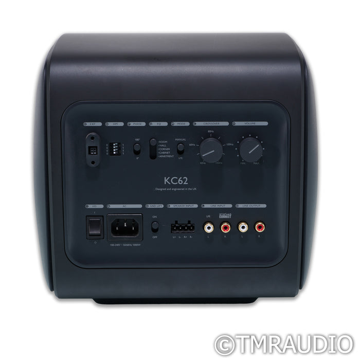 KEF KC62 Dual 6.5" Powered Subwoofer; Black w/ Wireless Adapter Kit