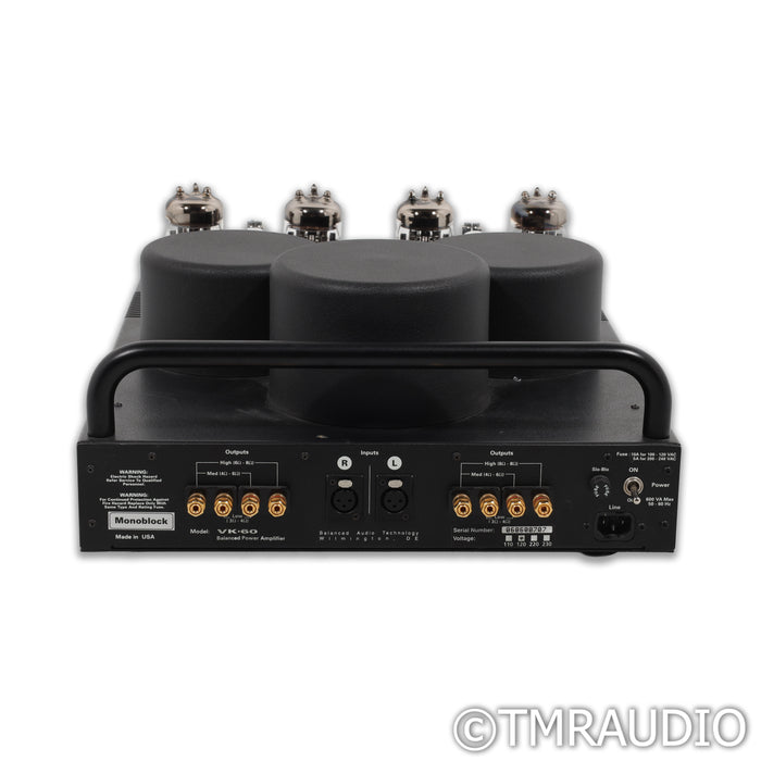 BAT VK-60 Stereo Tube Power Amplifier; VK60; Balanced Audio Technology