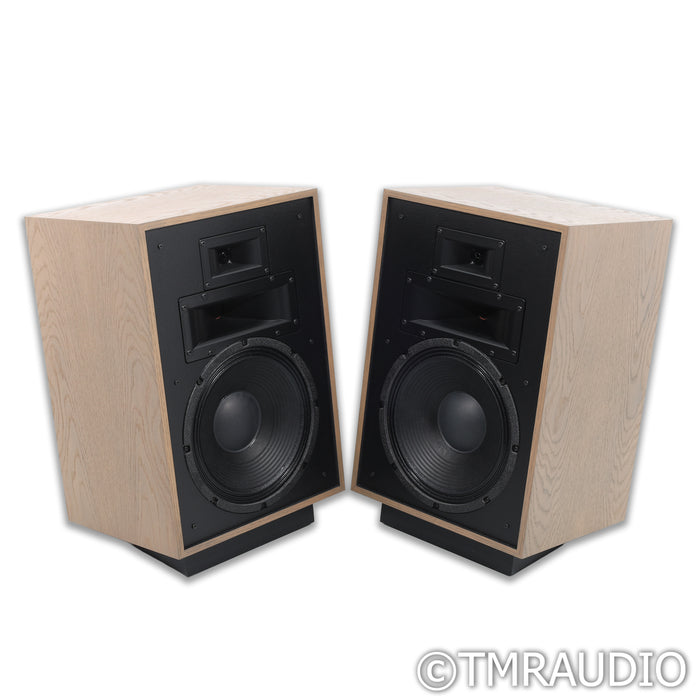 Klipsch Heresy IV Floorstanding Speakers; Distressed Oak Pair