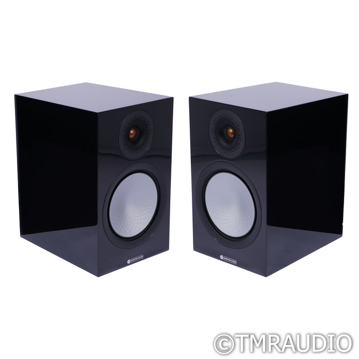 Monitor Audio Silver 100 7G Bookshelf Speakers; Black Gloss Pair