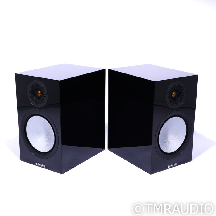 Monitor Audio Silver 100 7G Bookshelf Speakers; Black Gloss Pair