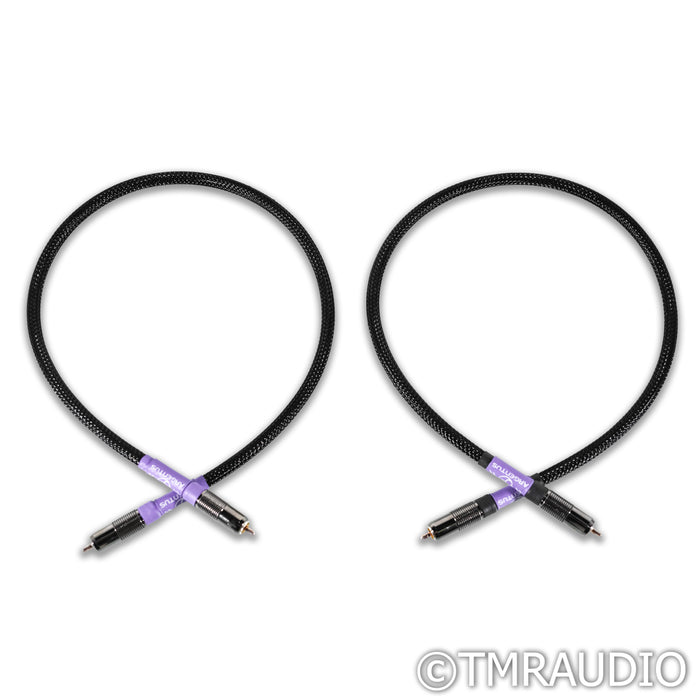 Tubulus Argentus RCA Cables; 0.75m Pair Interconnects