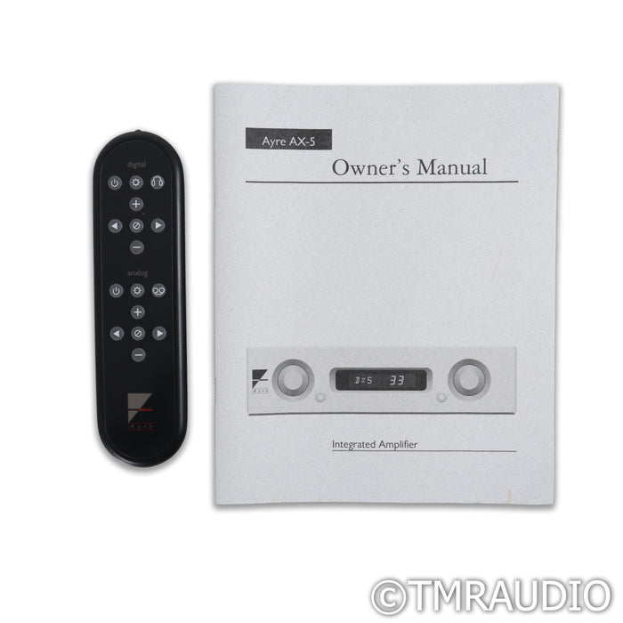Ayre Acoustics AX-5 Stereo Integrated Amplifier (New Remote)